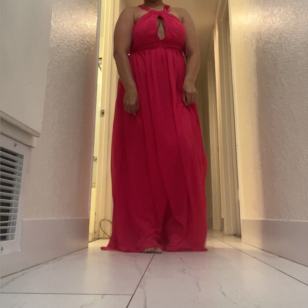 Boutique 9 Vibrant Pink Maxi Dress